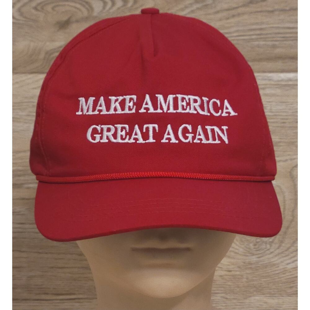 OFFICIAL Cali-Fame MAGA Trump 2016 Made In America Red Trucker SnapBack Hat USA